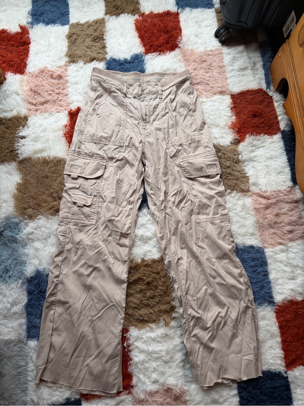 American Eagle Outfitters Beige Cargo Pants